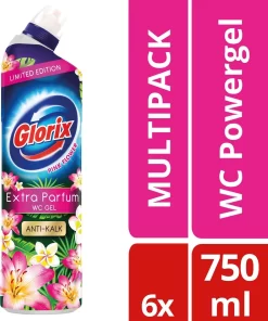 Glorix WC Powergel Toiletreiniger Pink Flower - 6 X 750 Ml - Voordeelverpakking -Lifestyleproducten 1003x1200 2