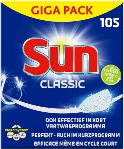SUN® Sun Vaatwastabletten Classic - 105 Stuks - Voordeelverpakking -Lifestyleproducten 1003x1200