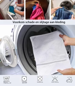 ForDig Wasnet Waszakjes (5 Stuks) Voor Lingerie En Fijne Was - Geschikt Voor Wasmachine - Met Rits - Wit -Lifestyleproducten 1047x1200 1