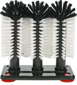 Merkloos Spoelborstels Voor Glazen 19 X 18 X 10 Cm - Afwas Borstels Voor Bierglazen En Meer