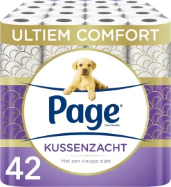 Page Toiletpapier - 42 Rollen - Kussenzacht Wc Papier (3-laags) - Voordeelverpakking
