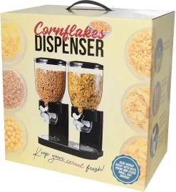 MikaMax Cornflakes Dispenser - Voorraadbus - Cornflakes Voorraadpot - Ontbijt Granendispenser - Zwart - 2 X 500 Gram -Lifestyleproducten 1103x1200 1