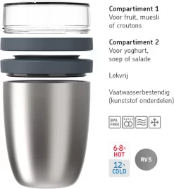 Mepal – Isoleer Lunchpot Ellipse – Houdt Je Eten 6-8 Uur Warm En 12 Uur Koud – Nordic Green – 2 Compartimenten – Soep Beker To Go – Yoghurt Beker Muesli - Thermos Lunchbox -Lifestyleproducten 1108x1200 1