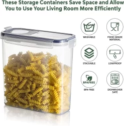 TNM Luxe Luchtdichte Voorraadbussen Set Zwart (4x2,5L), Voorraadpotten, Voedselcontainer Met Deksel, Vershouddoos -Lifestyleproducten 1187x1200 2