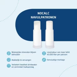 NoCalc Navulpatronen - 2 Stuks - Gebruik I.c.m. Electronic Sensor - Waterontharder - Waterontkalker -Lifestyleproducten 1196x1200 1