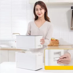 Merkloos TDR-Japans Rijst/Granen Container/Dispenser/ Opbergdoos - 6KG Inhoud - Wit -Lifestyleproducten 1198x1200 16