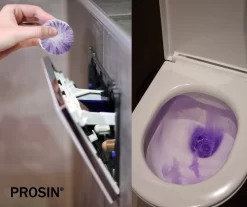 PROSIN® Toiletblokjes Inbouwreservoir - WC Discs - Lavendel - WC Blokjes - Toiletblokjes - Toiletblokken - Toiletblokjes Geberit - Stortbakblokjes Toilet - WC Blokjes Voordeelverpakking - WC Blokjes Inbouwreservoir - Toiletblok - Paars Water -Lifestyleproducten 1200x1006 1