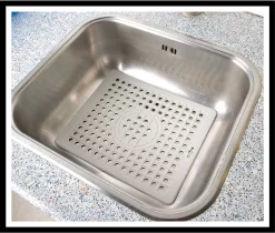 Gootsteenmat Rechthoek - 31x26cm - Rubber Mat Beschermt De Gootsteen Afwasbak En Het Servies Tegen Krassen En Beschadigingen. Past Ook In Een Vierkante Gootsteenbak