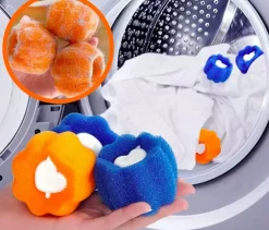 Merkloos Wasbol - Kat - Haarverwijderaar Voor Huisdieren - Haarverwijderaar - Wasbollen Voor Wasmachine - Wasbollen - 6 Stuks - Drogerballen. -Lifestyleproducten 1200x1027