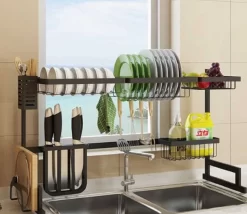 Sens Design Afwasrek Zwart - Afdruiprek - 82,5 Cm - RVS -Lifestyleproducten 1200x1042