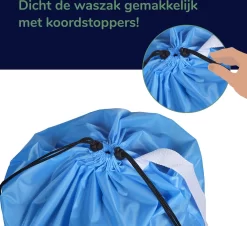 Wonair - Grote Waszak - 60x90cm - Hemelsblauw - Met Trekkoord En Draagband -Lifestyleproducten 1200x1097