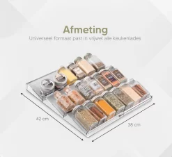 Johannes & Co - 2 Set Kruidenrek Voor Lade - Keuken Organizer - Kruiden Organizer -Lifestyleproducten 1200x1097 5