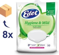 Edet Aloe Vera Vochtig Toiletpapier - 8 X 40 Stuks - Halfjaar Voorraad -Lifestyleproducten 1200x1101 2