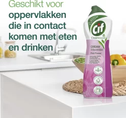 Cif CleanBoost Cream Pink Schuurmiddel - 8 X 750 Ml - Voordeelverpakking -Lifestyleproducten 1200x1118 1