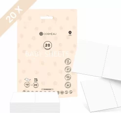 Cosmeau Baby Wasmiddel Wasstrips 20 Wasbeurten Bergamot Wasvellen Detergent Sheets Eco Laundry Strips - Kids Peuters Baby