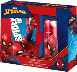 Marvel Schoolset, Broodtrommel Met Drinkfles Spiderman