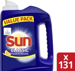 SUN® Sun Vaatwaspoeder - Citroen 131 Vaatwasbeurten - 4 Stuks -Lifestyleproducten 1200x1140 3