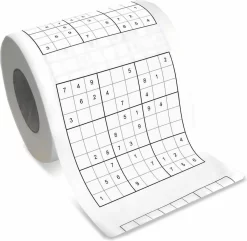 MikaMax Sudoku WC Papier - Sudoku - Iedervel Een Andere Sudoku - Toiletpapier - Puzzels - Puzzel