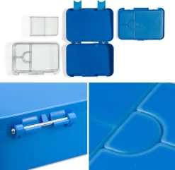 Klarstein Schmatzfatz Junior Lunchbox 6 Vakken - Bento - Vershouddoos 21,3 X 15 X 4,5 Cm (BxHxD) - BPA-vrij - Vaatwasserbestendig -Lifestyleproducten 1200x1170 3
