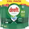Dreft Original All In One Vaatwastabletten - Voordeelverpakking 4 X 66 Stuks