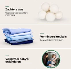 Tenify 6 XL Drogerballen + Extra Lavendel Olie - Wasbollen - Duurzaam - Schaapswol - Wasverzachter - Wasdrogerballen - Herbruikbare Droogballen - Energie Besparen -Lifestyleproducten 1200x1179 1