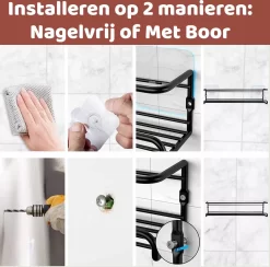 Mmoods Kruidenrek Ophangbaar Zonder Boren - 4 Laags Voor 24 Kruidenpotjes - Speciaal Voor Muur, Wandkast, Kastdeur - Hangende Kruidenorganizer Keuken - Keukenaccessoires -Lifestyleproducten 1200x1184 5