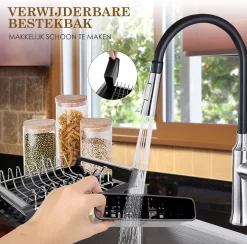 MIRI Afdruiprek – Afwasrek – Uitschuifbaar – Met Lekbak In Gootsteen – Afwas – Roestvrij Staal – Zwart -Lifestyleproducten 1200x1185 4