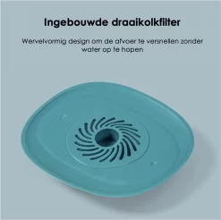 Heuts Goods - Gootsteenzeef - Gootsteenstop - Afvoerzeef - Afvoerstop - Spoelbal - Bad - Douchebak - Keuken - Wasbak - Badkuip - Siliconen - Donkerblauw -Lifestyleproducten 1200x1196 7