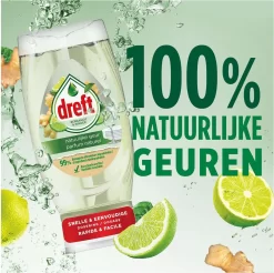 Dreft Natuurlijke Geur - Afwasmiddel - Bergamot & Gember - Ondersteboven Fles - Voordeelverpakking 8 X 370 Ml -Lifestyleproducten 1200x1197 18