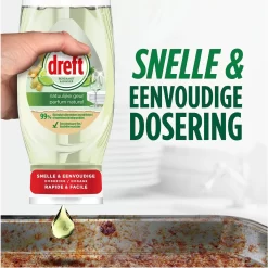 Dreft Natuurlijke Geur - Afwasmiddel - Bergamot & Gember - Ondersteboven Fles - Voordeelverpakking 8 X 370 Ml -Lifestyleproducten 1200x1198 49