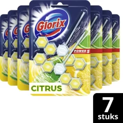 Glorix Power 5 Toiletblokken - Citroen - 7 X 2 Stuks - Voordeelverpakking -Lifestyleproducten 1200x1198 75