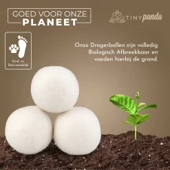 Merkloos Droger Ballen XL 8 Stuks – Zero Waste Dryer Balls - Duurzaam – Wasverzachter – Herbruikbare Drogerballen – Droogt De Was Sneller – Tiny Panda -Lifestyleproducten 1200x1199 12