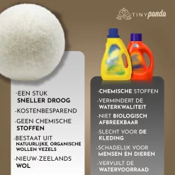 Merkloos Droger Ballen XL 8 Stuks – Zero Waste Dryer Balls - Duurzaam – Wasverzachter – Herbruikbare Drogerballen – Droogt De Was Sneller – Tiny Panda -Lifestyleproducten 1200x1199 14