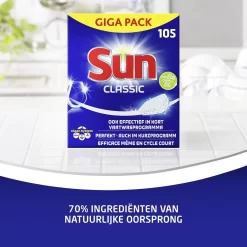 SUN® Sun Vaatwastabletten Classic - 105 Stuks - Voordeelverpakking -Lifestyleproducten 1200x1200 1133