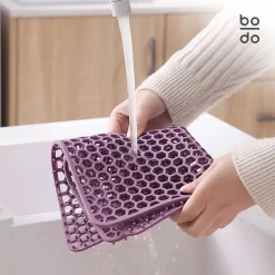 BODO Gootsteenmat Siliconen Donker Grijs - 34.5 X 34.5 Cm - Keuken Accessoires - Gootsteen Beschermer - Onderzetters Siliconen - Anti Kras -Lifestyleproducten 1200x1200 1187