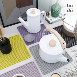 BODO Gootsteenmat Siliconen Donker Grijs - 34.5 X 34.5 Cm - Keuken Accessoires - Gootsteen Beschermer - Onderzetters Siliconen - Anti Kras -Lifestyleproducten 1200x1200 1188