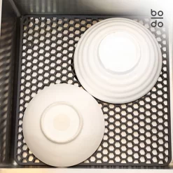 BODO Gootsteenmat Siliconen Donker Grijs - 34.5 X 34.5 Cm - Keuken Accessoires - Gootsteen Beschermer - Onderzetters Siliconen - Anti Kras -Lifestyleproducten 1200x1200 1191