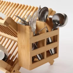 Merkloos Decopatent® Afdruiprek Voor Afwas - Bamboe - Hout - Inklapbaar Afdruiprek - Afwasrekje Inclusief Bestekhouder - Afwas Druiprek -Lifestyleproducten 1200x1200 1239