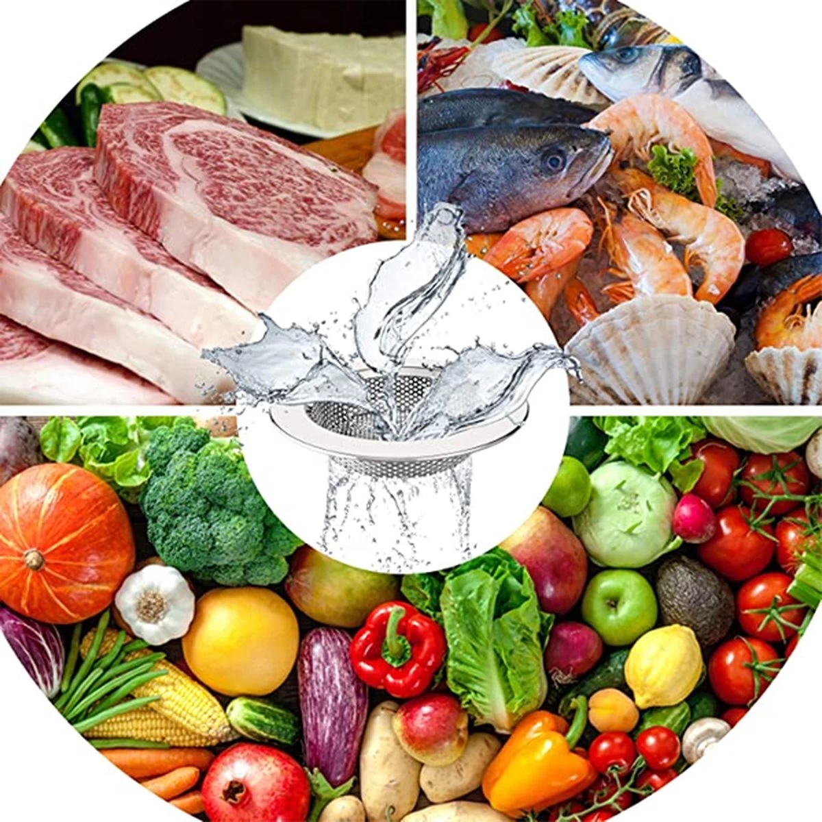 Luxe RVS Gootsteen Zeef Ø88mm - 50mm - Gootsteenstop - Afvoerzeef - Korfplug - Gootsteenbakje - Afvoerstop - Gootsteen Stop 80 Mm 3 Luxe RVS Gootsteen Zeef Ø88mm - 50mm - Gootsteenstop - Afvoerzeef - Korfplug - Gootsteenbakje - Afvoerstop - Gootsteen Stop 80 Mm - Afbeelding 3