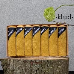 Klud Vaatdoek Set - 7 Dagen - Curry