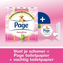 Page Vochtig Toiletpapier - 6 X 74 Stuks - Sensitive Maxi Vochtig Wc Papier - Voordeelverpakking -Lifestyleproducten 1200x1200 1360