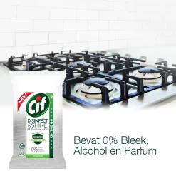 Cif Disinfect & Shine Wipes Original Desinfectie Schoonmaakdoekjes - 12 X 30 Doekjes - Voordeelverpakking -Lifestyleproducten 1200x1200 1500