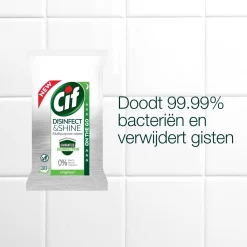 Cif Disinfect & Shine Wipes Original Desinfectie Schoonmaakdoekjes - 12 X 30 Doekjes - Voordeelverpakking -Lifestyleproducten 1200x1200 1503