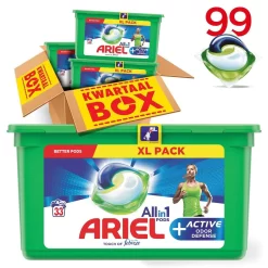Ariel All In 1 Pods Actieve Geurbestrijding Wasmiddel - Voordeelverpakking 3 X 33 Wasbeurten - Wasmiddel Pods -Lifestyleproducten 1200x1200 158