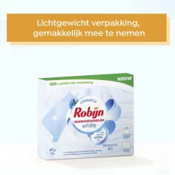 Robijn Classics Stralend Wit Wasmiddeldoekjes 16 Wasstrips -Lifestyleproducten 1200x1200 226