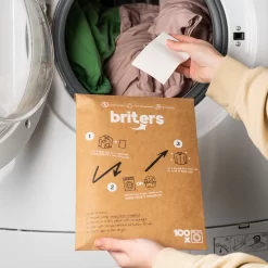 Briters Wasmiddelstrips - 100 Wasbeurten - Ecologisch Wasmiddel - 100% Plasticvrij - Fresh Linen - Wasstrips -Lifestyleproducten 1200x1200 3