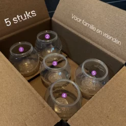 BluGo Doseerbol 5 Stuks - Wasbollen - Doseerdop - Drogerballen - Wasballen - Herbruikbaar - Maataanduiding - 150ml -Lifestyleproducten 1200x1200 525