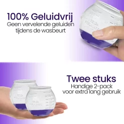 BluGo Doseerbol 2 Stuks - Wasbollen - Doseerdop - Drogerballen - Wasballen - Wasmiddel - Herbruikbaar - Maataanduiding - 150ml -Lifestyleproducten 1200x1200 557
