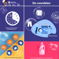 Salivio Laundryballs - 8x Wasbol Set - Huisdieren Haar Verwijderen - Wasbollen - Drogerballen - Energiebesparend - Wasverzachter - Milieuvriendelijk Wassen -Lifestyleproducten 1200x1200 572