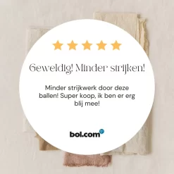 Miki's Goods® XL Wollen Drogerballen 6 Stuks - Panda Wasballen - Duurzaam - Wasbol - 100% Nieuw-Zeelandse Schapenwol - Wasbollen - Herbruikbaar- Droogballen - Snellere Droogtijd - Zuigt Dierenharen Op -Lifestyleproducten 1200x1200 573